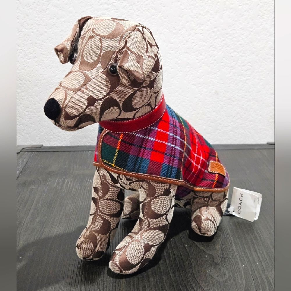 NWT Authentic Vintage Coach Stuffed Dog Jack Russell Display Dog